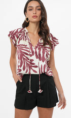 Trixxie Flutter Sleeve Blouse
