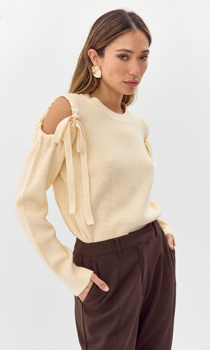 Millie Cold Shoulder Knit Top