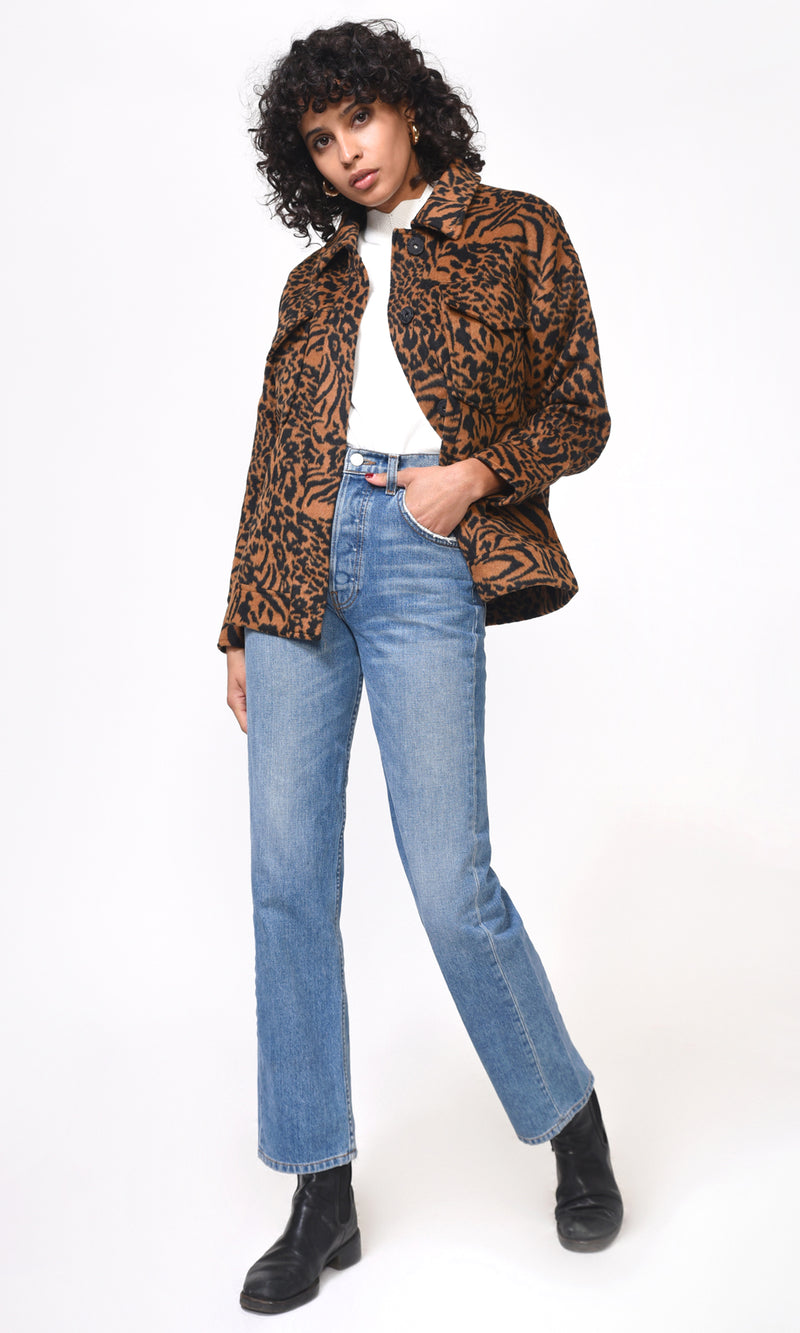 Sammie Oversized Leopard Jacket