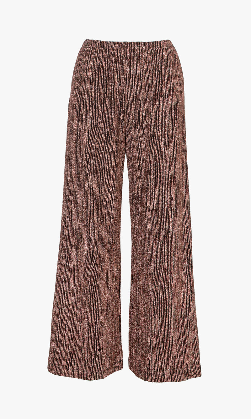 Denver Lurex Knit Wide Leg Pant
