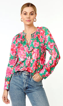 Adri Button Front Blouse