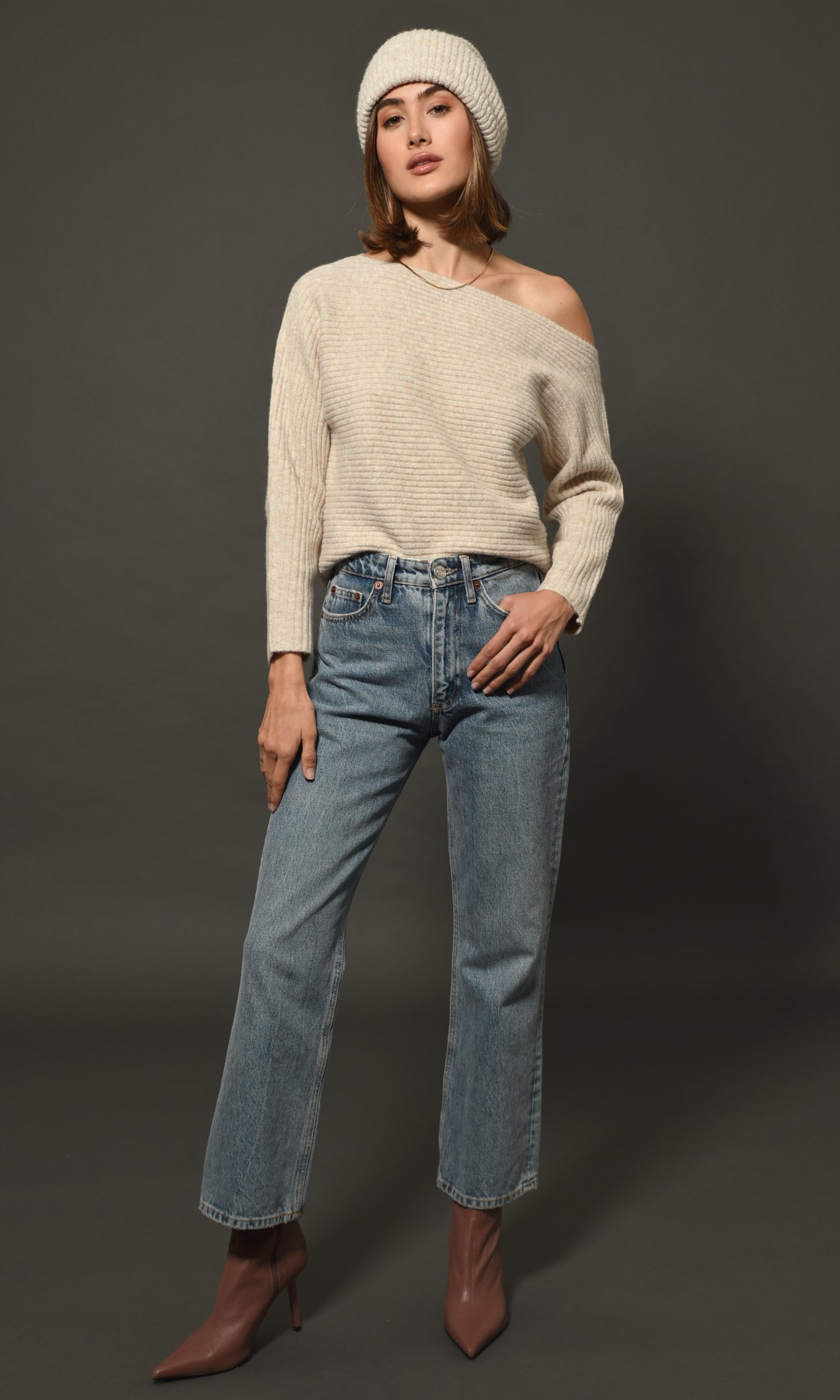 Hana Off Shoulder Sweater