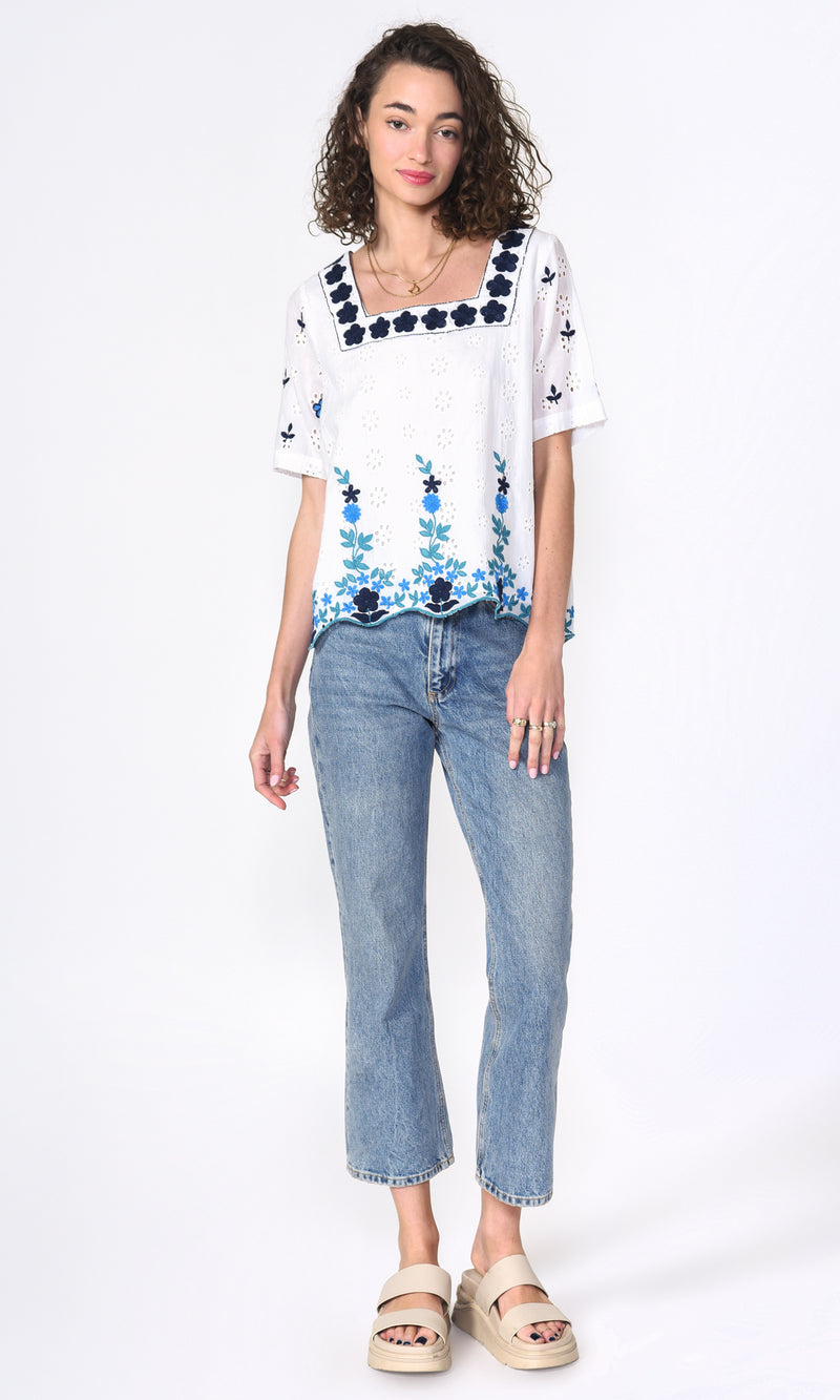 Missi Embroidered Top