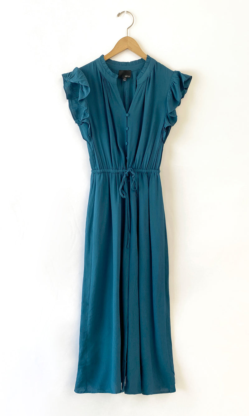 Daphne Flutter Sleeve Culotte Jumpsuit